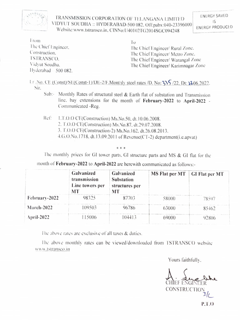 Monthly Structural Steel Rates 2022 | PDF | Finance & Money Management ...
