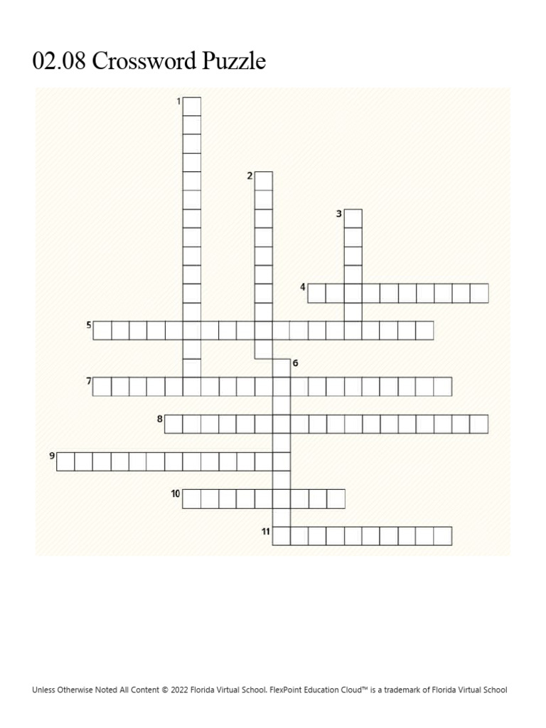 02 08 Crossword Puzzle PDF Plants Tissue (Biology)