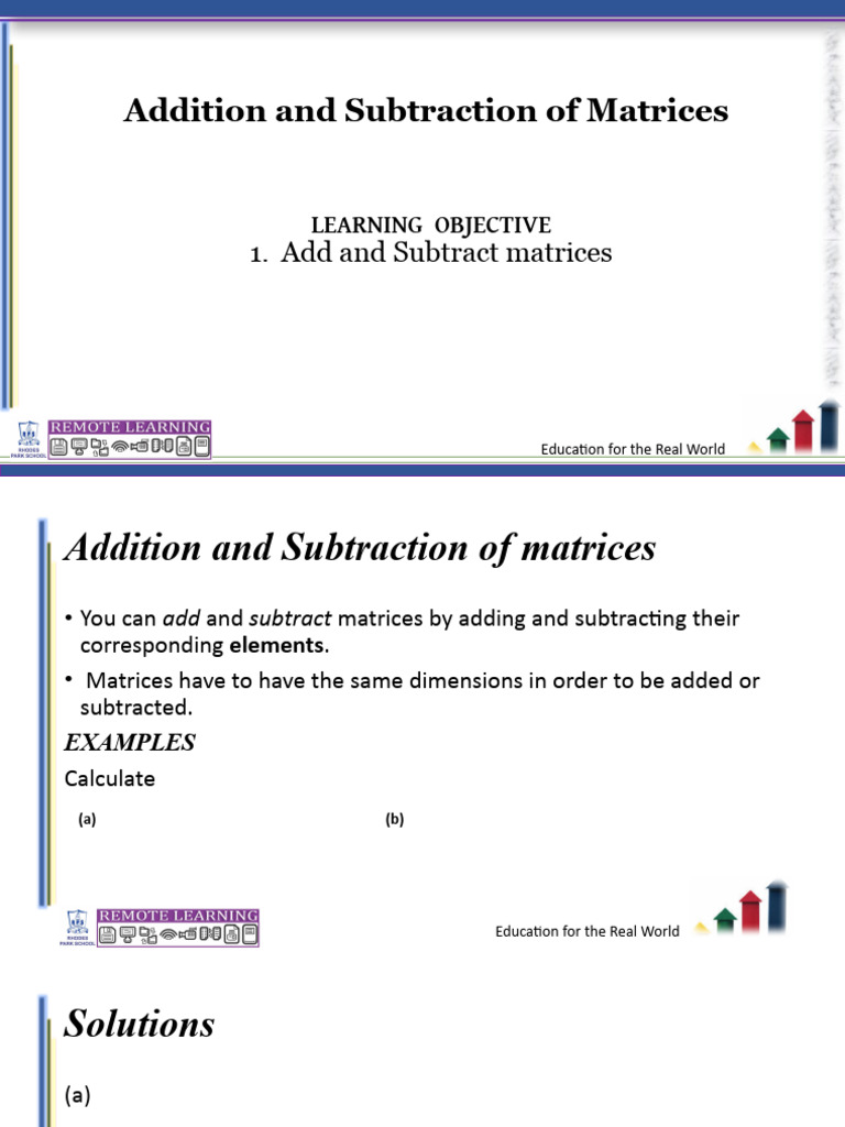 2. Addition and Subtraction | PDF