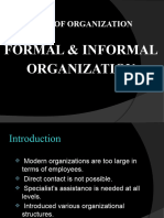 Formal and Informal Organizations