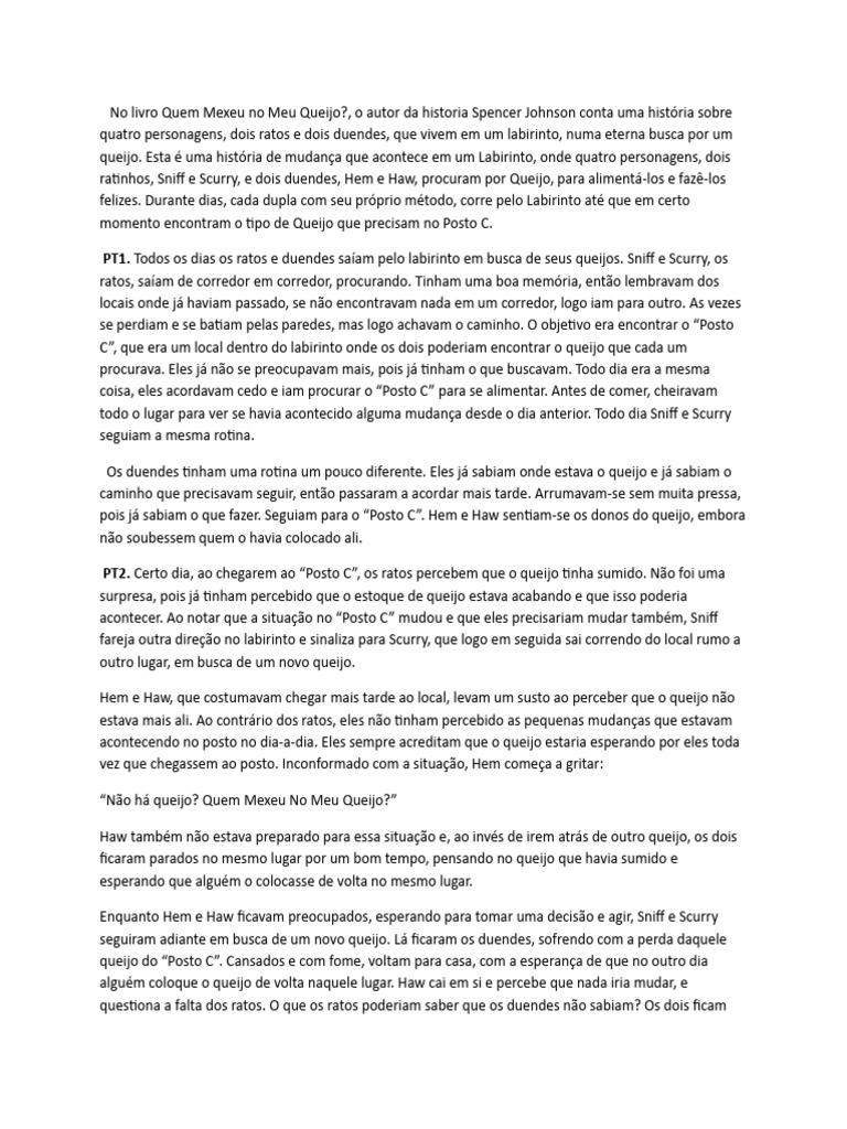 Quem Mexeu No Meu Rato | PDF