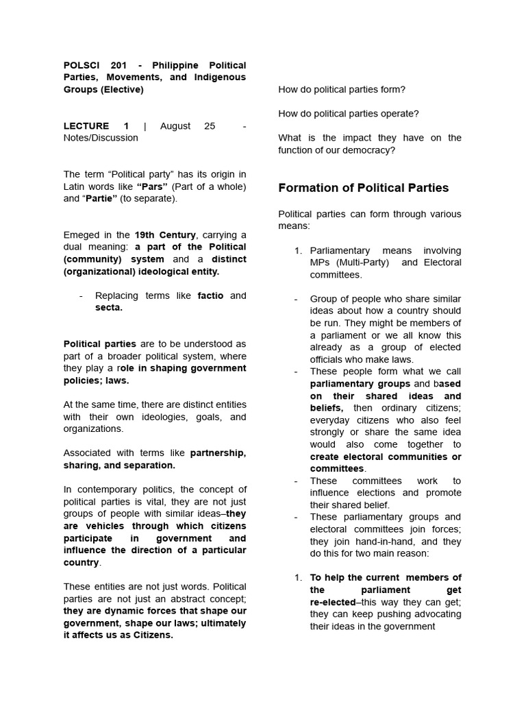 Polsci 201 | PDF | Politics