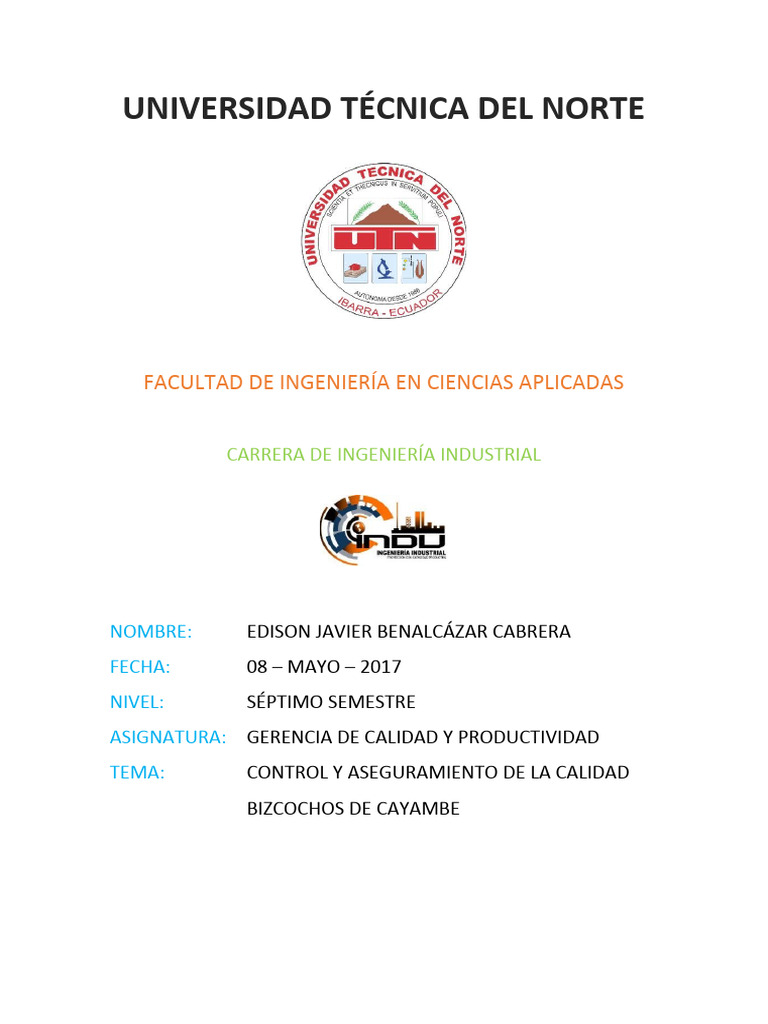 Control y Aseguramiento de La Calidad | PDF | Alimentos | Comida y bebida