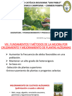 Fitomejoramiento - Clases MET. PLANTAS ALOGAMAS