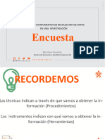 Presentación Técnicas e Instrumenntos de Recoleccion - Encuesta