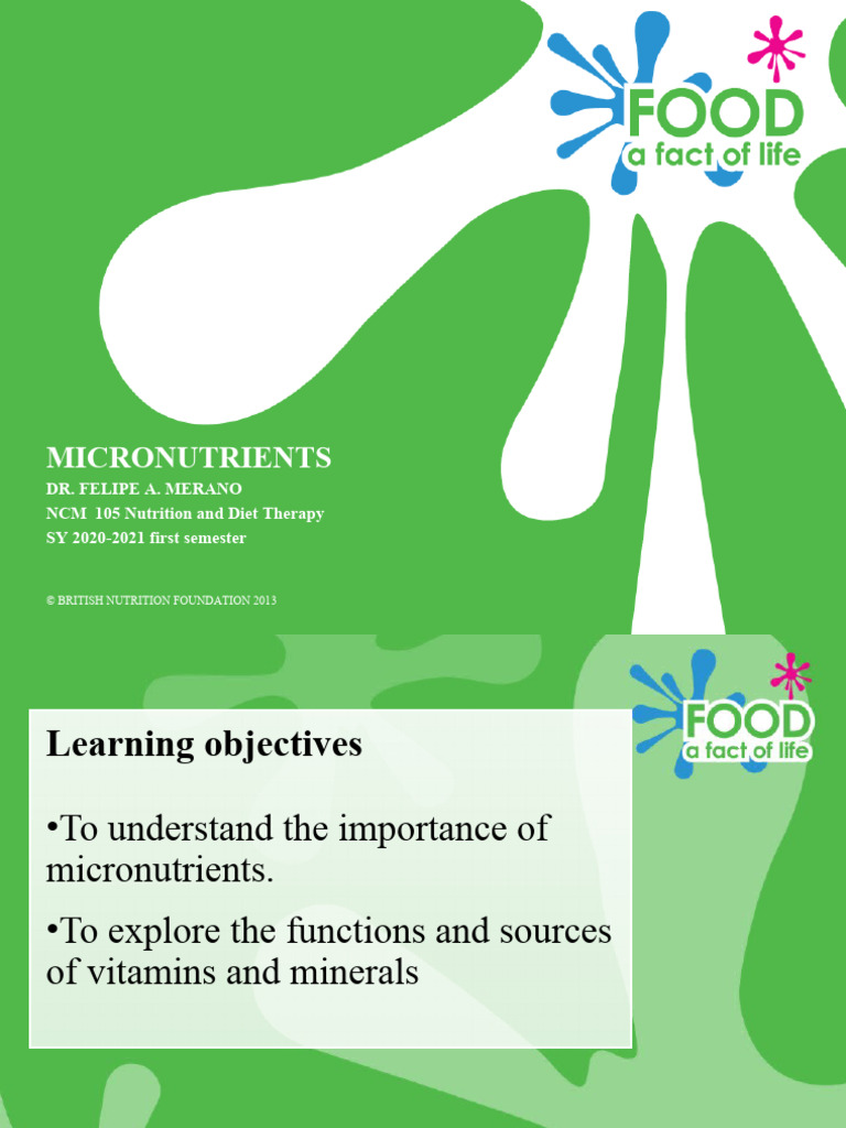 9zacdhhdi Module+2+Micronutrients | PDF