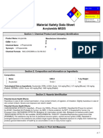 (MSDS) Ficha de Seguridad - Acrylamide