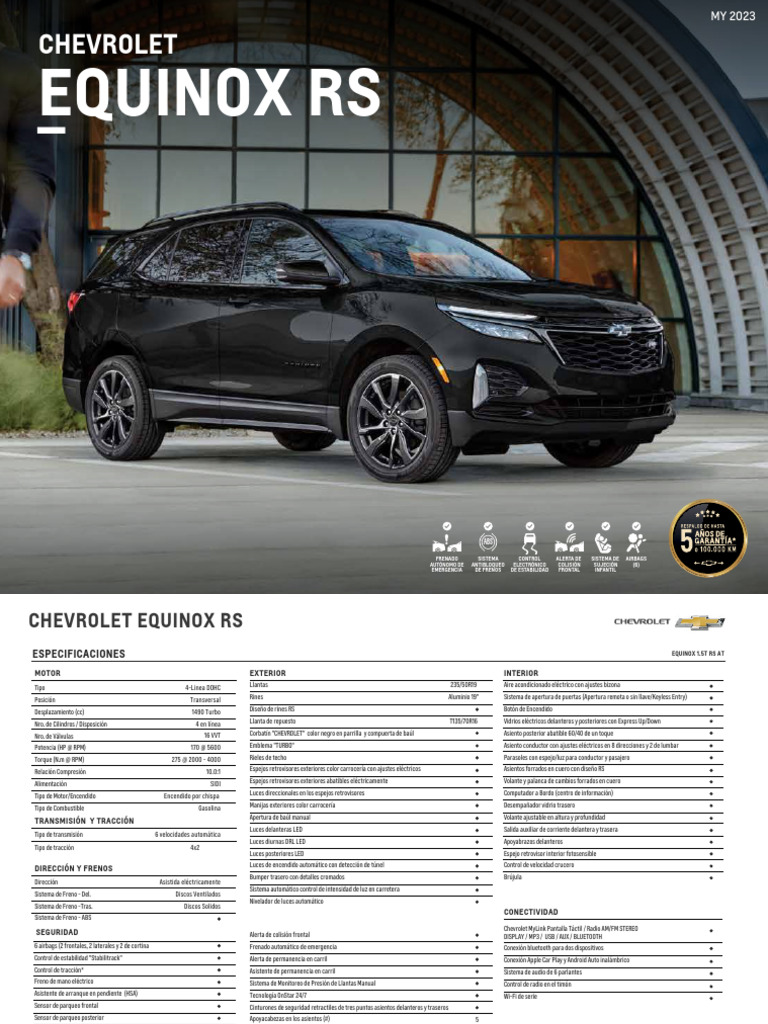 Ficha Tecnica Equinox 2.0