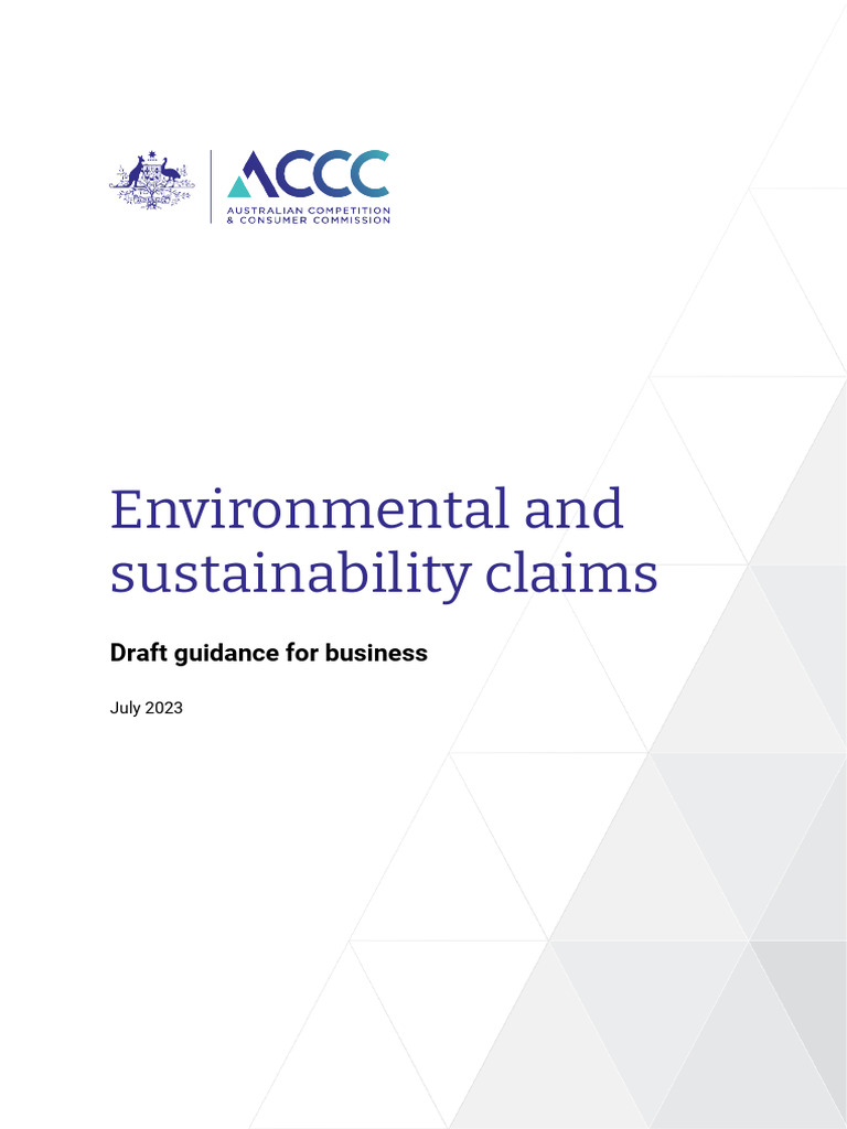 Environmental and Sustainability Claims 1694578869 | PDF