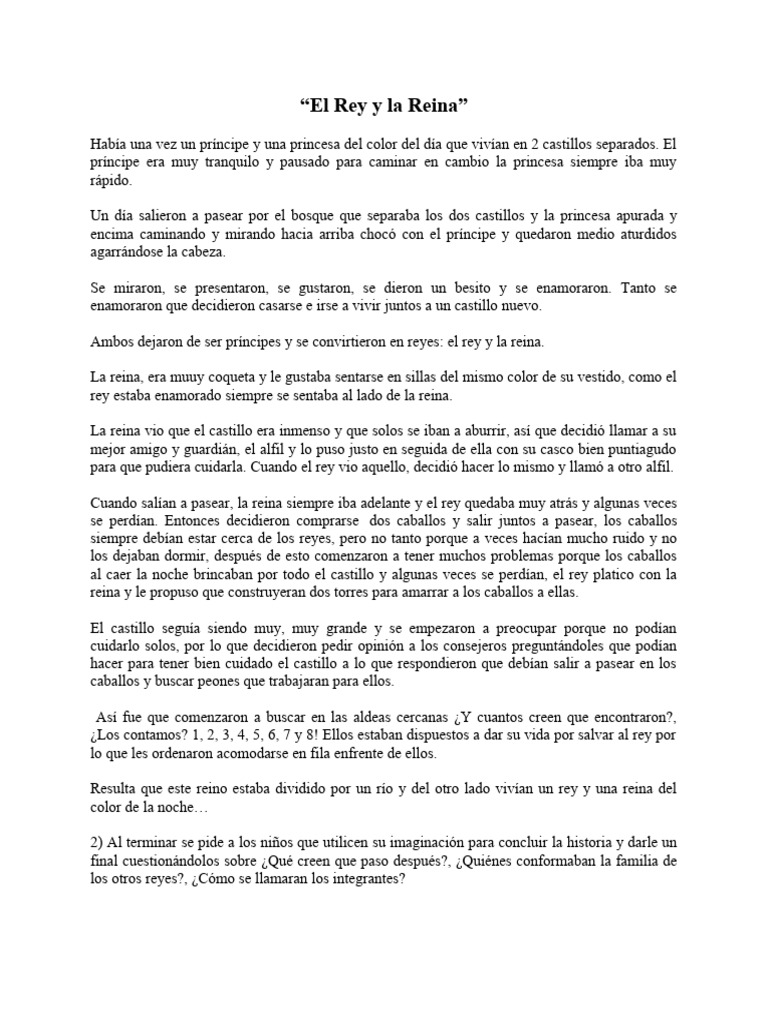El cuento del rey y la reina | PDF | Clásicos