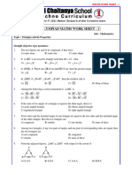 5.VIII - Class Maths KAT Work Sheet - 1 - Triangles and Its Propertities