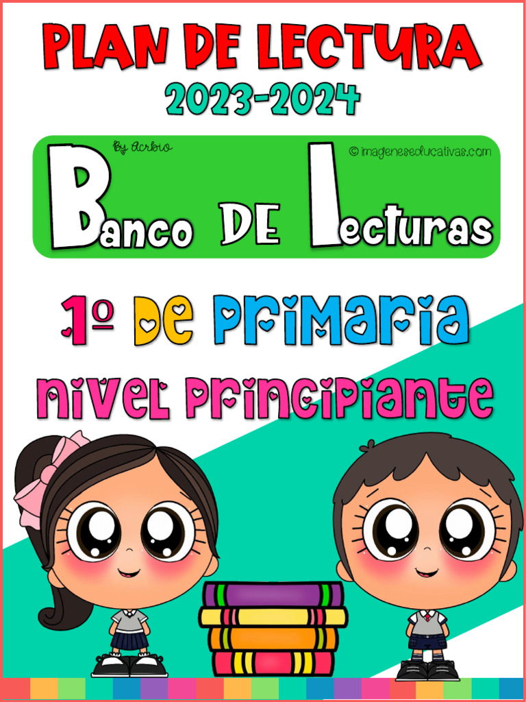 Lecturas para El Plan Lector 2023 2024 Primero de Primaria Nivel ...