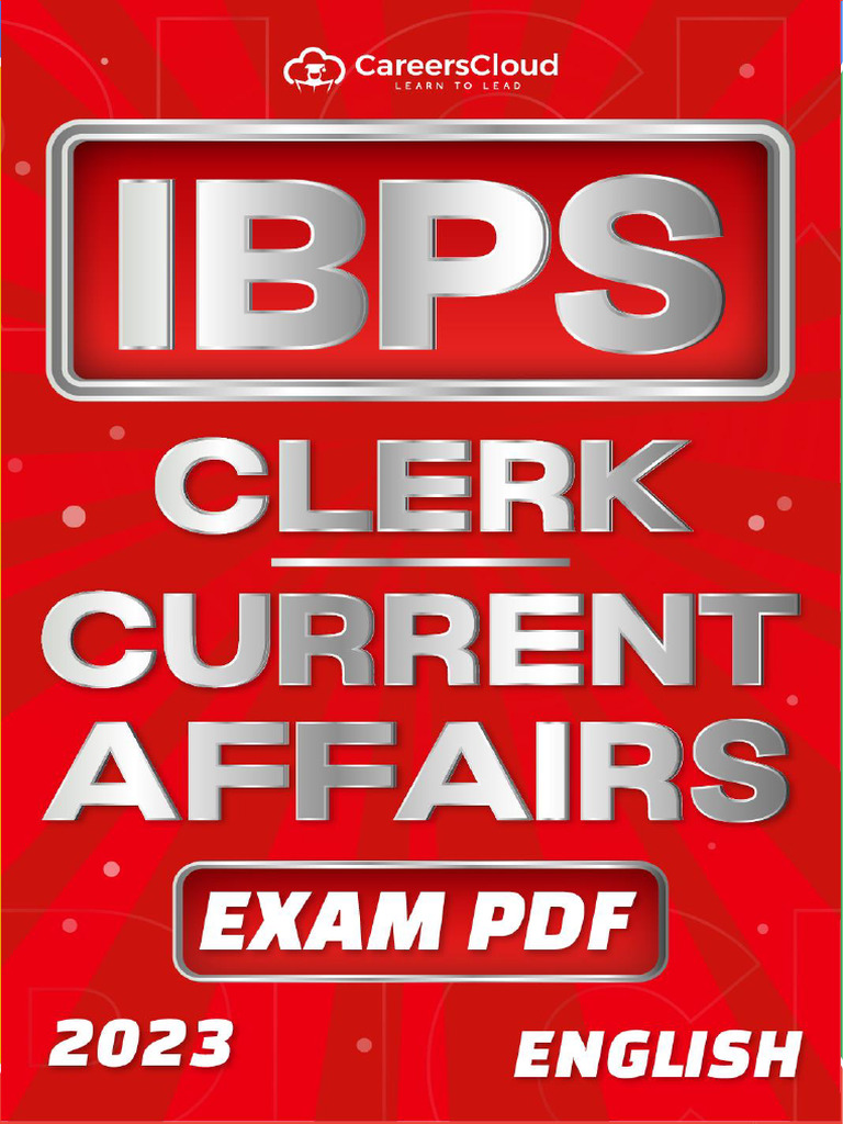 IBPS Clerk Mains Exam PDF by AffairsCloud 1 | PDF | Gross Domestic Product  | Economic Growth