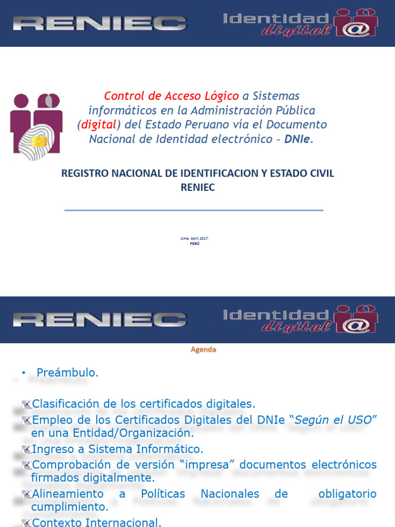Certificados y Firma Digital RENIEC | PDF | Gobierno E | Autenticación