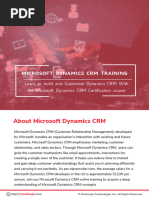 Microsoft Dynamics CRM Training