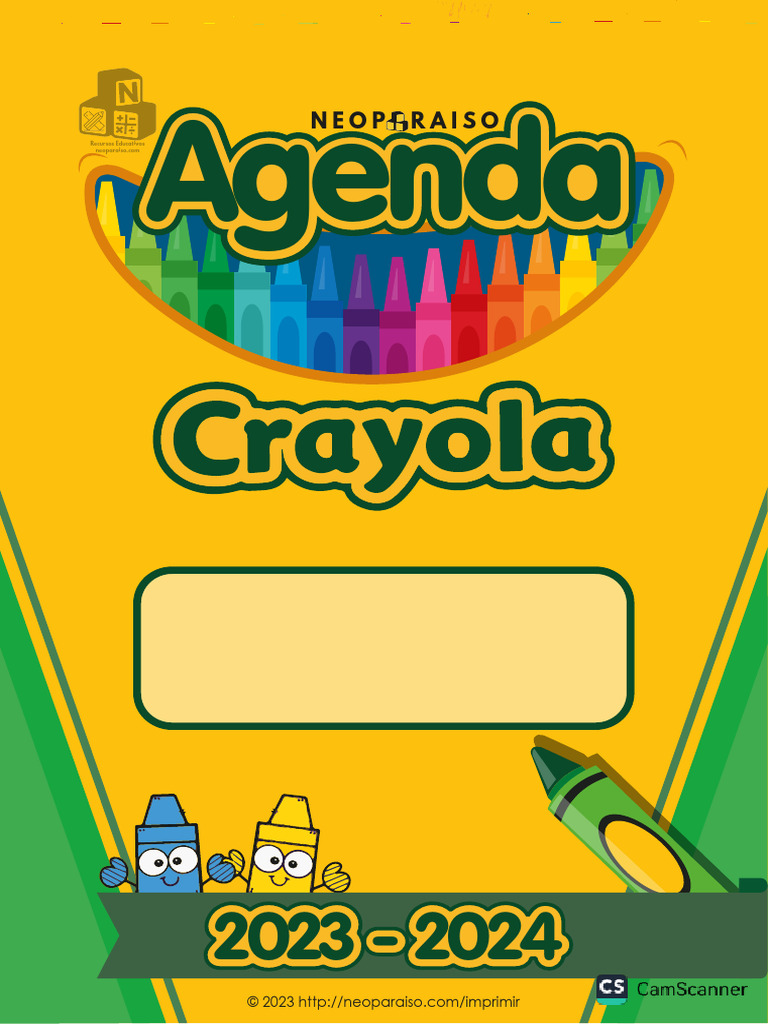 Agenda Crayola 2023 2024 PDF