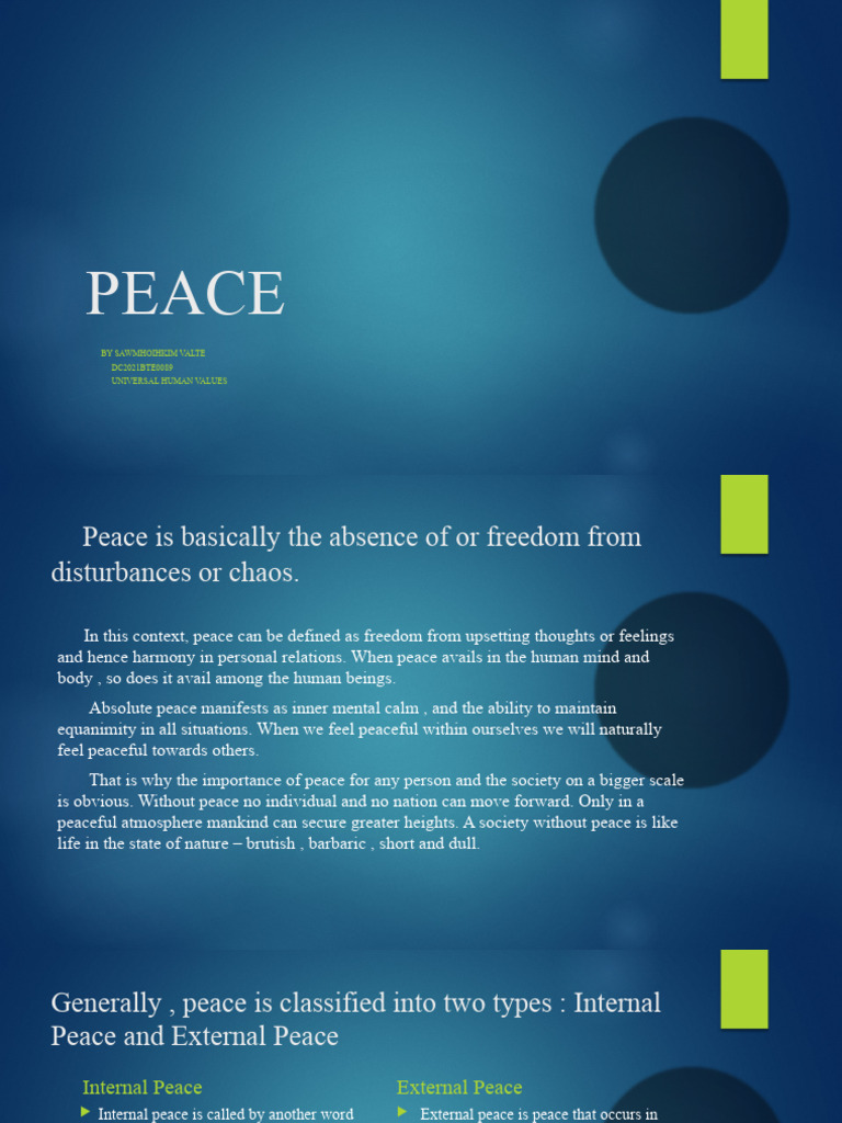 PEACE | PDF