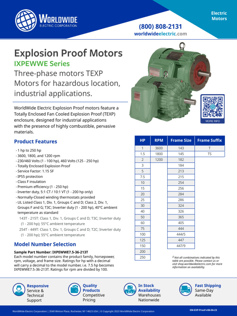 Class 1 Group D Motor
