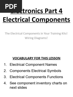 Electronics Components Name And Symbol Pdf
