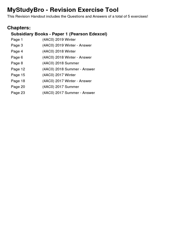 Exercises Pdf Debits And Credits Business Economics
