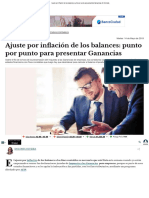 Ajuste Por Inflación de Los Balances - El Cronista