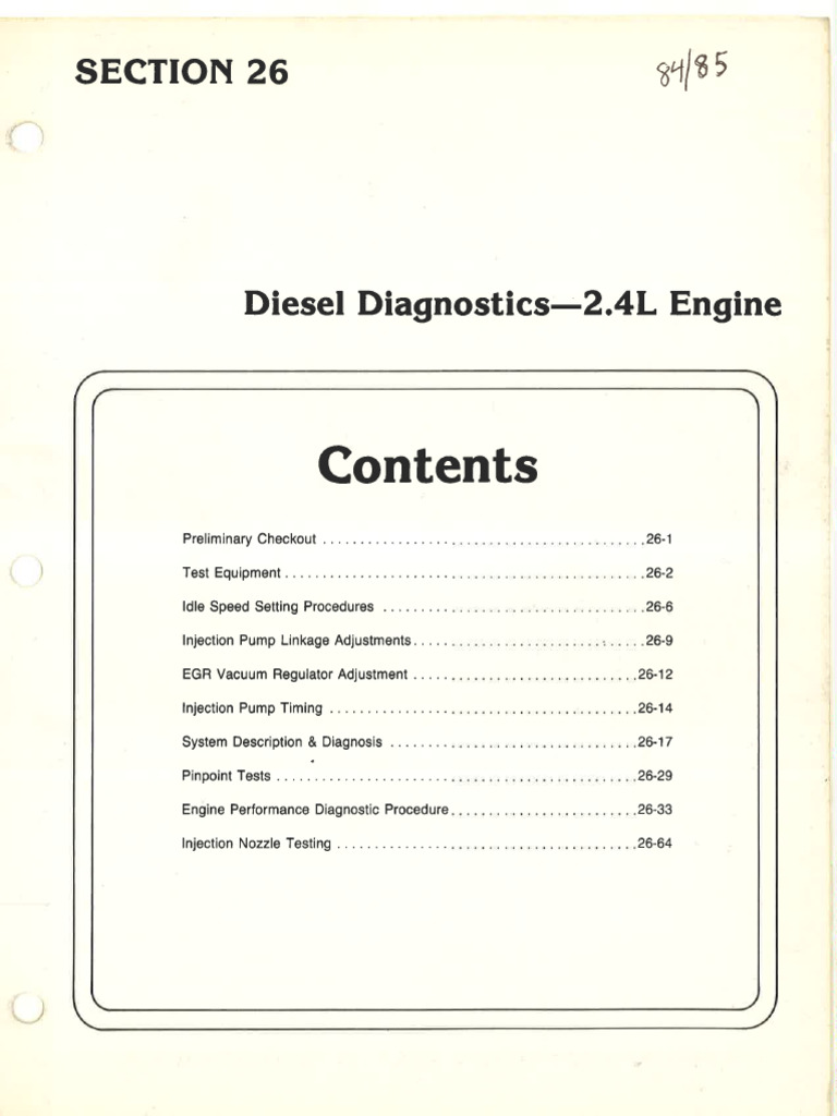 Ford Diesel Diagnostics 24L Engine PDF