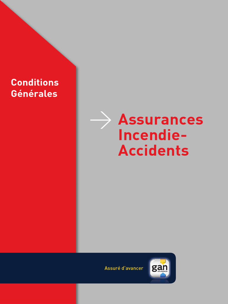 Conditions Générales d'Assurance Incendie | PDF