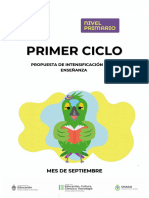 Pie - Septiembre - Primer Ciclo Nivel Primario