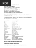 Call of Duty 4 PC Cheat Codes Guide | PDF | Cheating In Video Games ...