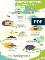 Inforgrafía Medio Ambiente Reciclaje Verde Violeta Azul