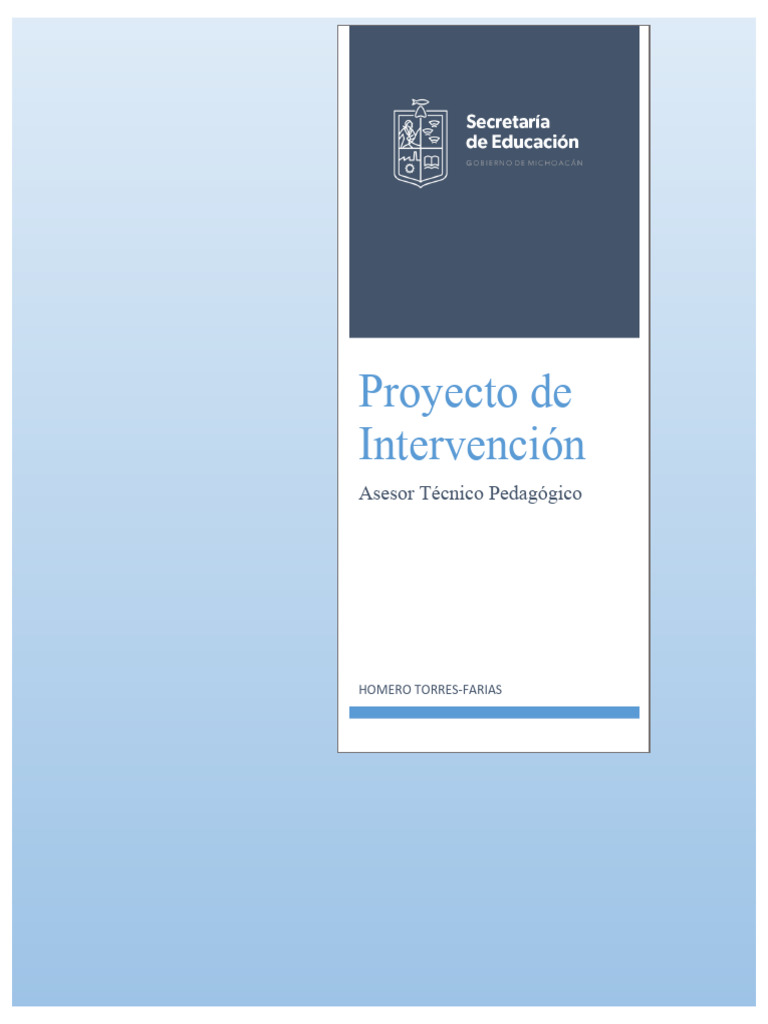 Proyecto de Intervencion 22-23 | PDF | Evaluación | Enseñando