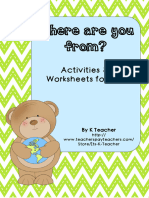 Where Are You From?: Activities & Worksheets For ESL