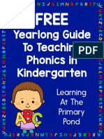 Free Yearlong Guide To Teaching Phonics in Kindergarten