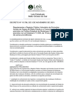 (Regulamentação) DECRETO #15.798 - Mato Grosso Do Sul (2021)