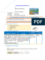 ACTIVIDAD DE APRENDIZAJE 3 Las Estaciones Del Año