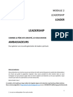 Traduction Module 2 Leader - AMBASSADEURS