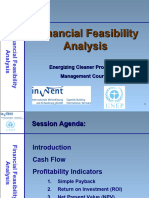 Financing feasibility analysis - Presentation