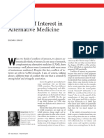 Conflicts of Interest in Alternative Medicine