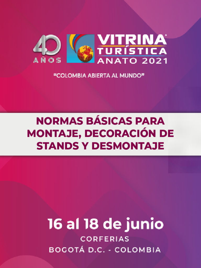 Normas de montaje decoracion de stands y desmontaje vt2021 pdf ieee