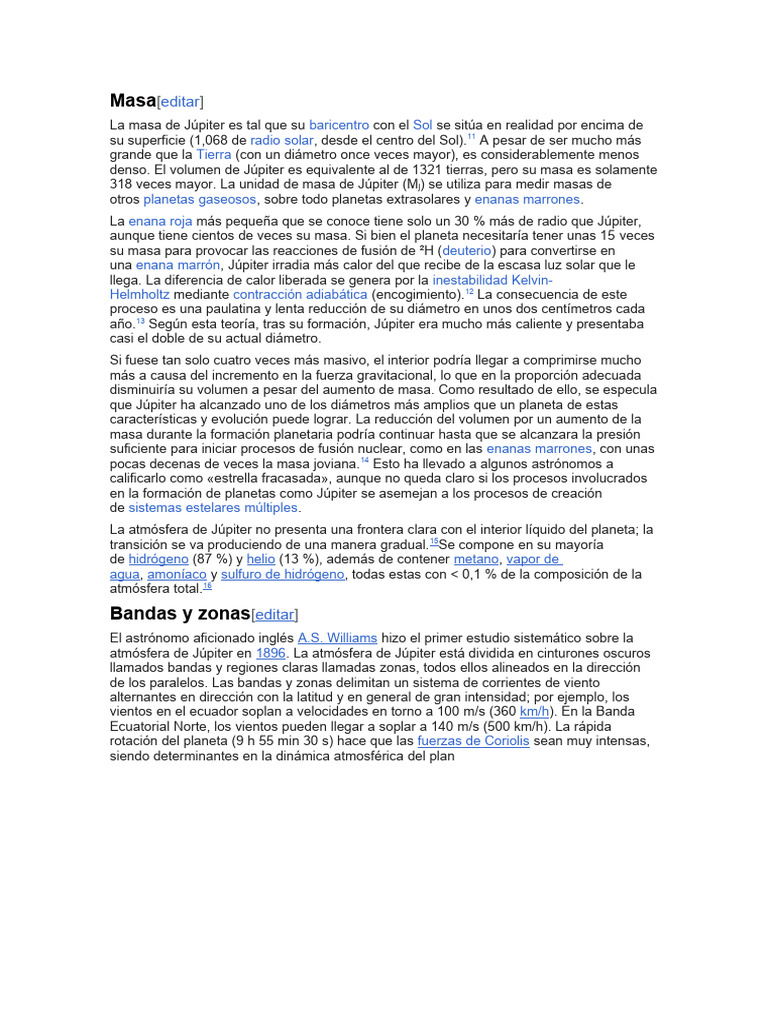 Masa de Jupiter PDF