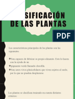 Clasificación de Las Plantas