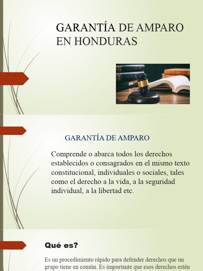 Garantía de Amparo en Honduras | PDF | Judicaturas | Sentencia (ley)