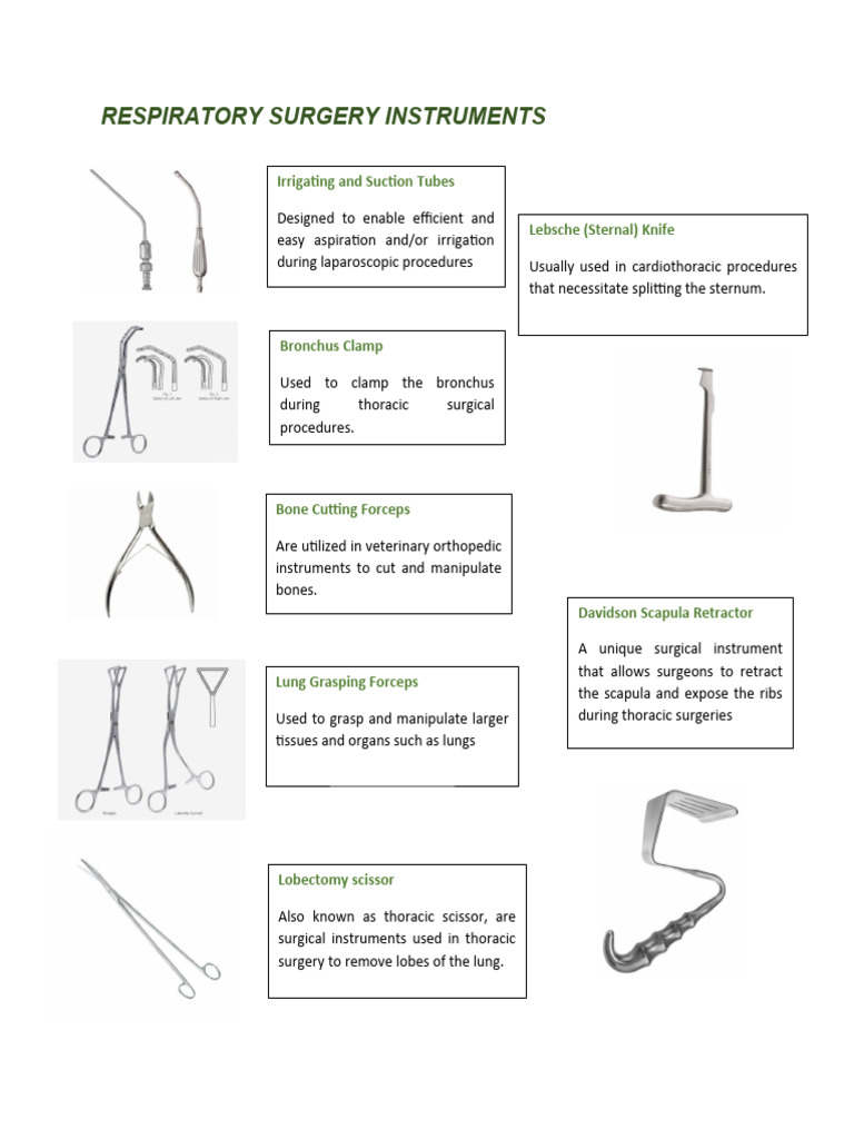Respiratory Op Instruments PDF