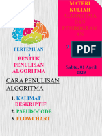 Pertemuan 03 - Penulisan Algoritma