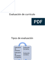 Evaluación de Currículo