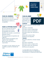 Checklist Bolso Maternidad