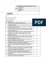 Daftar Tilik Sop Alur Pendaftaran Pasien Rawat Jalan
