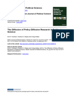 1 The Diffusion of Policy Diffusion Research in Political Science