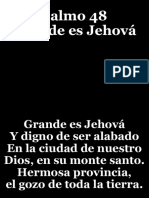 Salmo 48. Grande Es Jehová