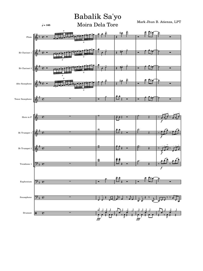Babalik Sayo Score and Parts | PDF